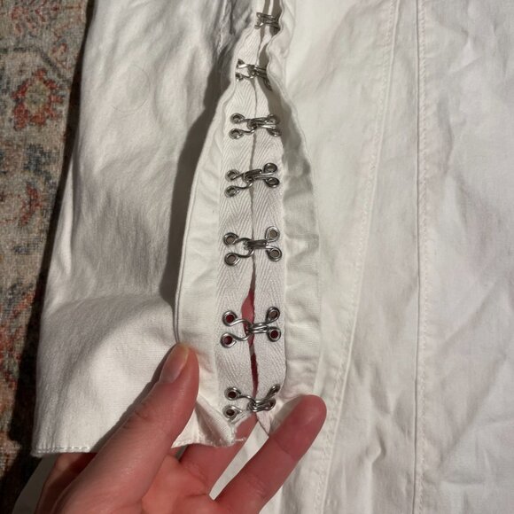 Free People Thea Mini Dress in Ivory S - Picture 6 of 12